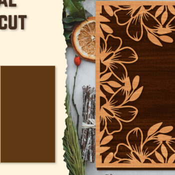 Intra απο ξύλο plywood  Χρώμα wenge 3mm-4mm πάχος - Πακέτα φωτογραφιών Floral Lasercut BNDLES Δίασταση 20x20 cm INTRAFABR-39686949 - Image 9