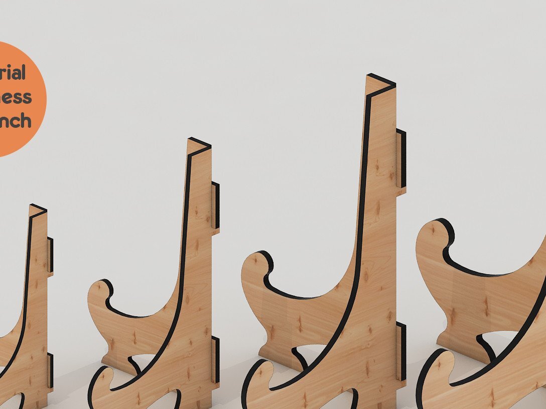 Intra απο ξύλο plywood  Χρώμα wenge 3mm-4mm πάχος - Διανυσματικά αρχεία λέιζερ προτύπου βάσης πλαισίου Δίασταση 30x20 cm INTRAFABR-119040035