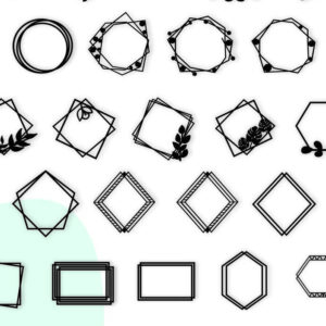 Intra απο ξύλο plywood  Χρώμα wenge 3mm-4mm πάχος - Πακέτο Frames, Frames , Circle Δίασταση 20x25 cm INTRAFABR-98364363