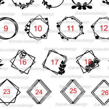 Intra απο ξύλο plywood  Χρώμα wenge 3mm-4mm πάχος - Πακέτο Frames, Frames , Circle Δίασταση 20x25 cm INTRAFABR-98364363 - Image 2