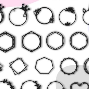 Intra απο ξύλο plywood  Χρώμα wenge 3mm-4mm πάχος - Πακέτο πλαισίων , Στεφάνι Πλαίσιο Δίασταση 20x25 cm INTRAFABR-91501705