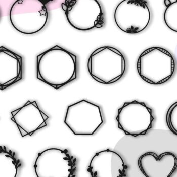 Intra απο ξύλο plywood  Χρώμα wenge 3mm-4mm πάχος - Πακέτο πλαισίων , Στεφάνι Πλαίσιο Δίασταση 20x25 cm INTRAFABR-91501705 - Image 2