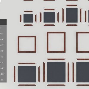 Intra απο ξύλο plywood  Χρώμα wenge 3mm-4mm πάχος - Κορνίζες Laser Cut Files - Photo Frame Δίασταση 20x25 cm INTRAFABR-90595583