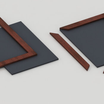 Intra απο ξύλο plywood  Χρώμα wenge 3mm-4mm πάχος - Κορνίζες Laser Cut Files - Photo Frame Δίασταση 20x25 cm INTRAFABR-84761391 - Image 3