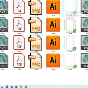 Intra απο ξύλο plywood  Χρώμα wenge 3mm-4mm πάχος - Κορνίζες Laser Cut Files - Photo Frame Δίασταση 20x25 cm INTRAFABR-84761391 - Image 5