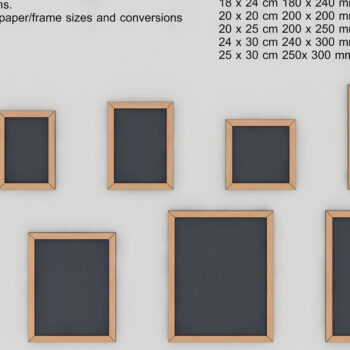 Intra απο ξύλο plywood Χρώμα wenge 3mm-4mm πάχος - Κορνίζες Laser Cut Files - Photo Frame Δίασταση 20x25 cm INTRAFABR-84761399 - Image 1