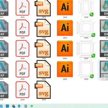 Intra απο ξύλο plywood Χρώμα wenge 3mm-4mm πάχος - Κορνίζες Laser Cut Files - Photo Frame Δίασταση 20x25 cm INTRAFABR-84761399 - Image 5