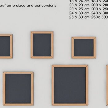 Intra απο ξύλο plywood  Χρώμα wenge 3mm-4mm πάχος - Κορνίζες Laser Cut Files - Photo Frame Δίασταση 20x25 cm INTRAFABR-84761417 - Image 1