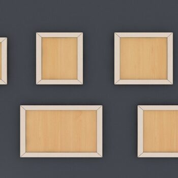 Intra απο ξύλο plywood  Χρώμα wenge 3mm-4mm πάχος - Frames Laser Cut Files Pic Frame 039 Δίασταση 20x25 cm INTRAFABR-85365499 - Image 1