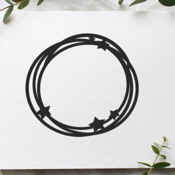 Intra απο ξύλο plywood  Χρώμα wenge 3mm-4mm πάχος - Πακέτο Frames, Circle Frames Δίασταση 20x25 cm INTRAFABR-84761385 - Image 3