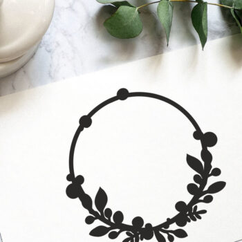 Intra απο ξύλο plywood  Χρώμα wenge 3mm-4mm πάχος - Κορνίζες Bundle, Leaf Frame Wreath Δίασταση 20x25 cm INTRAFABR-85133770 - Image 3