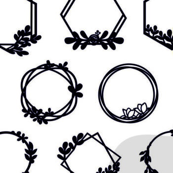 Intra απο ξύλο plywood  Χρώμα wenge 3mm-4mm πάχος - Κορνίζες Bundle, Leaf Frame Wreath Δίασταση 20x25 cm INTRAFABR-84761519 - Image 1