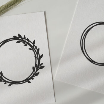 Intra απο ξύλο plywood  Χρώμα wenge 3mm-4mm πάχος - Κορνίζες Bundle, Leaf Frame Wreath Δίασταση 20x25 cm INTRAFABR-84761509 - Image 4