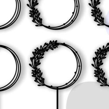 Intra απο ξύλο plywood  Χρώμα wenge 3mm-4mm πάχος - Πλαίσια Bundle , Cake Topper Δίασταση 20x25 cm INTRAFABR-84683235 - Image 1