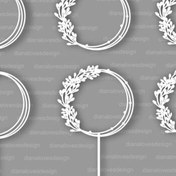 Intra απο ξύλο plywood  Χρώμα wenge 3mm-4mm πάχος - Πλαίσια Bundle , Cake Topper Δίασταση 20x25 cm INTRAFABR-84683235 - Image 3