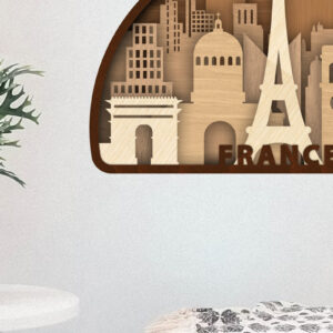 Intra απο ξύλο plywood  Χρώμα wenge 3mm-4mm πάχος - Γαλλία Διακοσμητικό πάνελ τοίχου σπιτιού Δίασταση 10x7 cm INTRAFABR-85133740