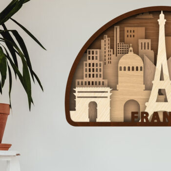 Intra απο ξύλο plywood  Χρώμα wenge 3mm-4mm πάχος - Γαλλία Διακοσμητικό πάνελ τοίχου σπιτιού Δίασταση 10x7 cm INTRAFABR-85133740 - Image 2