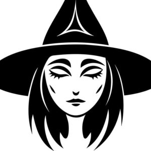 Intra απο ξύλο plywood  Χρώμα wenge 3mm-4mm πάχος - ΔΩΡΕΑΝ χαριτωμένο διανυσματικό μάγισσας / πρόσωπο μάγισσας Δίασταση 30x20 cm INTRAFABR-84761488