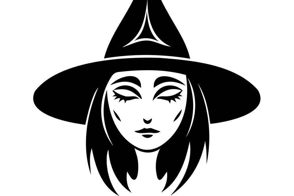 Intra απο ξύλο plywood  Χρώμα wenge 3mm-4mm πάχος - ΔΩΡΕΑΝ χαριτωμένο διανυσματικό μάγισσας / πρόσωπο μάγισσας Δίασταση 30x20 cm INTRAFABR-84761488