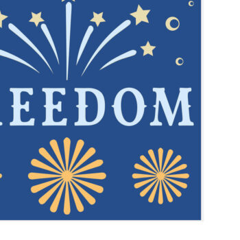 Intra απο ξύλο plywood  Χρώμα wenge 3mm-4mm πάχος - Freedom - 3D 4th of July Paper Cut Δίασταση 30x40 cm INTRAFABR-86007463 - Image 1