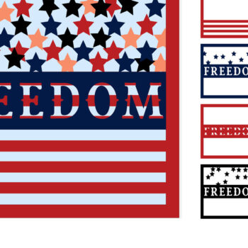 Intra απο ξύλο plywood Χρώμα wenge 3mm-4mm πάχος - Freedom - Paper Cut 4ης Ιουλίου Δίασταση 30x40 cm INTRAFABR-86214671 - Image 1