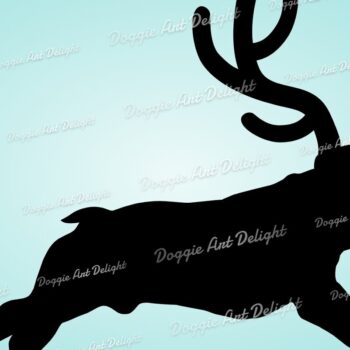 Intra απο ξύλο plywood Χρώμα wenge 3mm-4mm πάχος - Γαλλικό μπουλντόγκ Χριστουγεννιάτικο σκυλί Τάρανδος Δίασταση 15x15 cm INTRAFABR-86214686 - Image 1