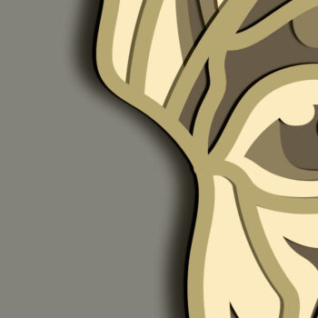 Intra απο ξύλο plywood  Χρώμα wenge 3mm-4mm πάχος - French Bulldog Multilayer /Vector Dog Δίασταση 30x20 cm INTRAFABR-86214710 - Image 4