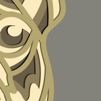 Intra απο ξύλο plywood  Χρώμα wenge 3mm-4mm πάχος - French Bulldog Multilayer /Vector Dog Δίασταση 30x20 cm INTRAFABR-86214710 - Image 5