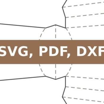 Intra απο ξύλο plywood  Χρώμα wenge 3mm-4mm πάχος - Κουτί τηγανιτές πατάτες Δίασταση 20x20 cm INTRAFABR-86007363 - Image 2