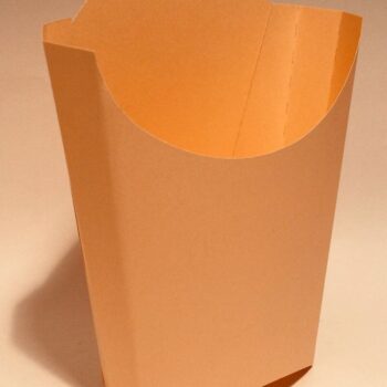 Intra απο ξύλο plywood  Χρώμα wenge 3mm-4mm πάχος - Κουτί τηγανιτές πατάτες Δίασταση 20x20 cm INTRAFABR-86007363 - Image 4