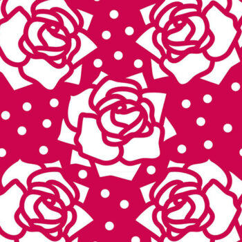 Intra απο ξύλο plywood  Χρώμα wenge 3mm-4mm πάχος - κομμένου Card Fresh Roses Δίασταση 5x5 cm INTRAFABR-79775495 - Image 1