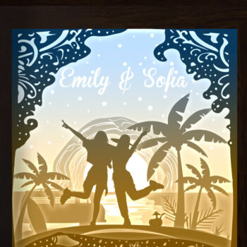 Intra απο ξύλο plywood  Χρώμα wenge 3mm-4mm πάχος - Friends Beach Δίασταση 20x20 cm INTRAFABR-121713025 - Image 1