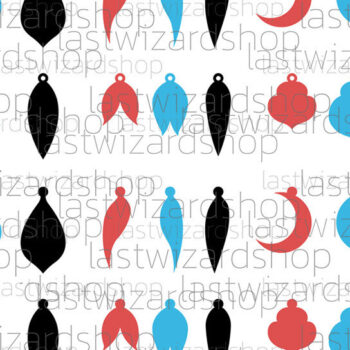 Intra απο ξύλο plywood  Χρώμα wenge 3mm-4mm πάχος - Σκουλαρίκια Desert Stacked Fringe Δίασταση 3x3 cm INTRAFABR-106346499 - Image 4