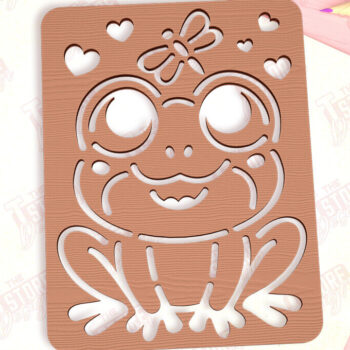 Intra απο ξύλο plywood  Χρώμα wenge 3mm-4mm πάχος - Frog Tracing Board | Πρότυπο σχεδίασης Δίασταση 20x20 cm INTRAFABR-121509612 - Image 1