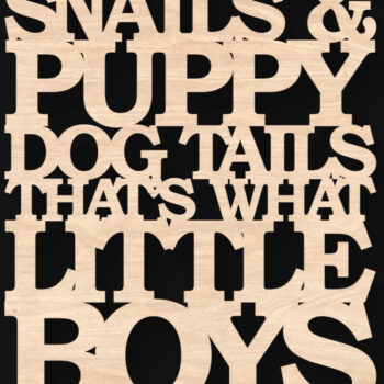 Intra απο ξύλο plywood  Χρώμα wenge 3mm-4mm πάχος - Βάτραχοι, σαλιγκάρια και ουρές κουταβιών σημάδι Δίασταση 4x4 cm INTRAFABR-121509701 - Image 1