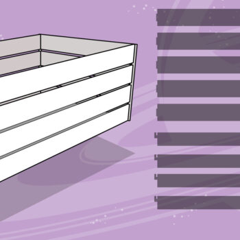 Intra απο ξύλο plywood  Χρώμα wenge 3mm-4mm πάχος - Κουτί φρούτων χωρίς κόλλα για Δίασταση 30x20 cm INTRAFABR-121509814 - Image 2