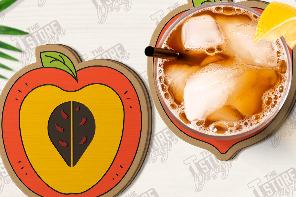 Intra απο ξύλο plywood  Χρώμα wenge 3mm-4mm πάχος - Σουβέρ φρούτων | Ποτά σουβέρ Δίασταση 30x20 cm INTRAFABR-120844469