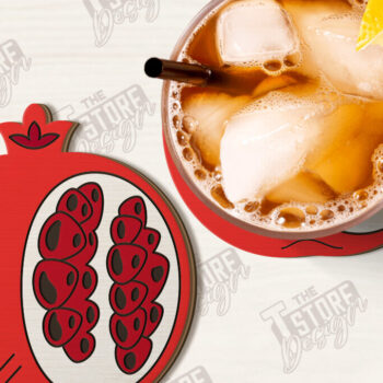 Intra απο ξύλο plywood  Χρώμα wenge 3mm-4mm πάχος - Σουβέρ φρούτων | Ποτά σουβέρ Δίασταση 30x20 cm INTRAFABR-120844269 - Image 1