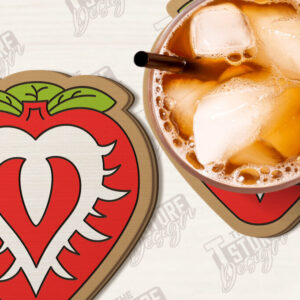 Intra απο ξύλο plywood  Χρώμα wenge 3mm-4mm πάχος - Σουβέρ φρούτων | Ποτά σουβέρ Δίασταση 30x20 cm INTRAFABR-78740287