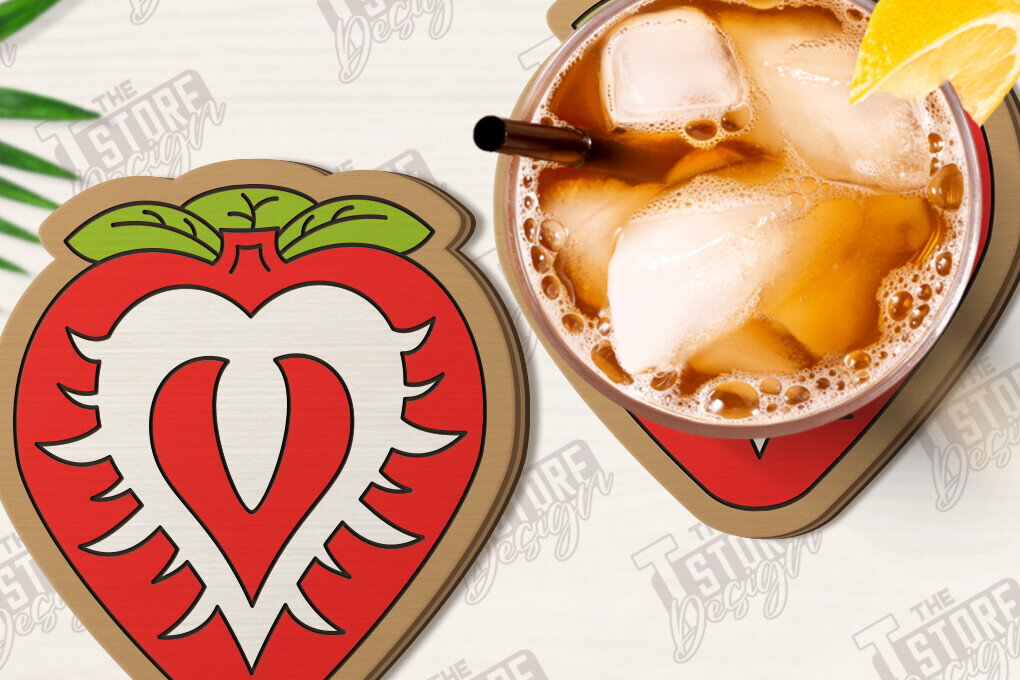 Intra απο ξύλο plywood  Χρώμα wenge 3mm-4mm πάχος - Σουβέρ φρούτων | Ποτά σουβέρ Δίασταση 30x20 cm INTRAFABR-78740287