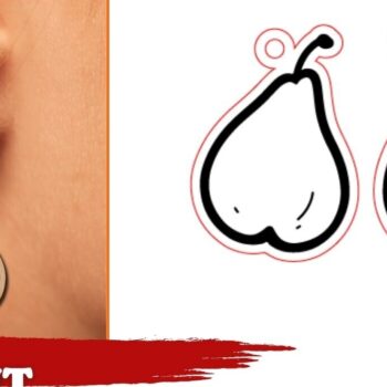 Intra απο ξύλο plywood  Χρώμα wenge 3mm-4mm πάχος - Πακέτο με σκουλαρίκια φρούτων | Δίασταση 3x3 cm INTRAFABR-11758724 - Image 18