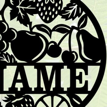 Intra απο ξύλο plywood  Χρώμα wenge 3mm-4mm πάχος - Πινακίδα ονόματος φρούτων, , πινακίδα κουζίνας Δίασταση 30x20 cm INTRAFABR-100488930 - Image 4