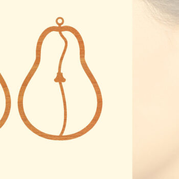 Intra απο ξύλο plywood Χρώμα wenge 3mm-4mm πάχος - Σκουλαρίκια από ξύλο φρούτων με λέιζερ Δίασταση 3x3 cm INTRAFABR-101450582 - Image 1