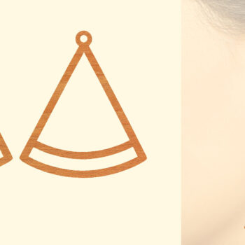 Intra απο ξύλο plywood Χρώμα wenge 3mm-4mm πάχος - Φρούτα Ξύλινα Σκουλαρίκια Δίασταση 3x3 cm INTRAFABR-95998246 - Image 1