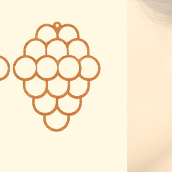 Intra απο ξύλο plywood Χρώμα wenge 3mm-4mm πάχος - Φρούτα Ξύλινα Σκουλαρίκια Δίασταση 3x3 cm INTRAFABR-27455968 - Image 1