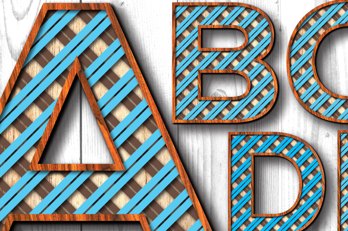 Intra απο ξύλο plywood  Χρώμα wenge 3mm-4mm πάχος - κοπής με λέιζερ με πλήρη γράμματα Δίασταση 20x20 cm INTRAFABR-100787764