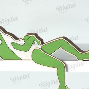 Intra απο ξύλο plywood  Χρώμα wenge 3mm-4mm πάχος - Αστεία σε ράφι ζώων Δίασταση 30x20 cm INTRAFABR-32323278 - Image 1