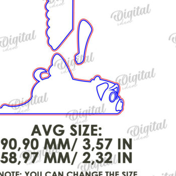 Intra απο ξύλο plywood  Χρώμα wenge 3mm-4mm πάχος - Αστεία σε ράφι ζώων Δίασταση 30x20 cm INTRAFABR-26344503 - Image 2