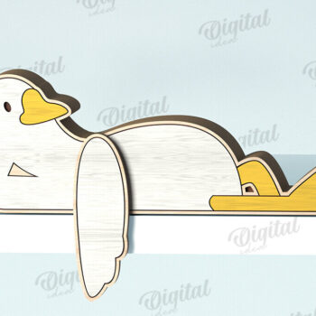 Intra απο ξύλο plywood  Χρώμα wenge 3mm-4mm πάχος - Αστεία σε ράφι ζώων Δίασταση 30x20 cm INTRAFABR-45456291 - Image 1