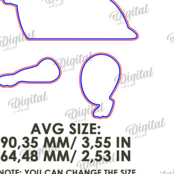 Intra απο ξύλο plywood  Χρώμα wenge 3mm-4mm πάχος - Αστεία σε ράφι ζώων Δίασταση 30x20 cm INTRAFABR-116332452 - Image 2